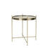 BEISTELLTISCH rund Goldfarben - Goldfarben, Design, Glas/Metall (43/45cm) BEISTELLTISCH rund Goldfarben - Goldfarben, Design, Glas/Metall (43/45cm)