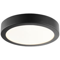 LED-DECKENLEUCHTE 25/4 cm   - Schwarz, Basics, Kunststoff/Metall (25/4cm) - Brilliant