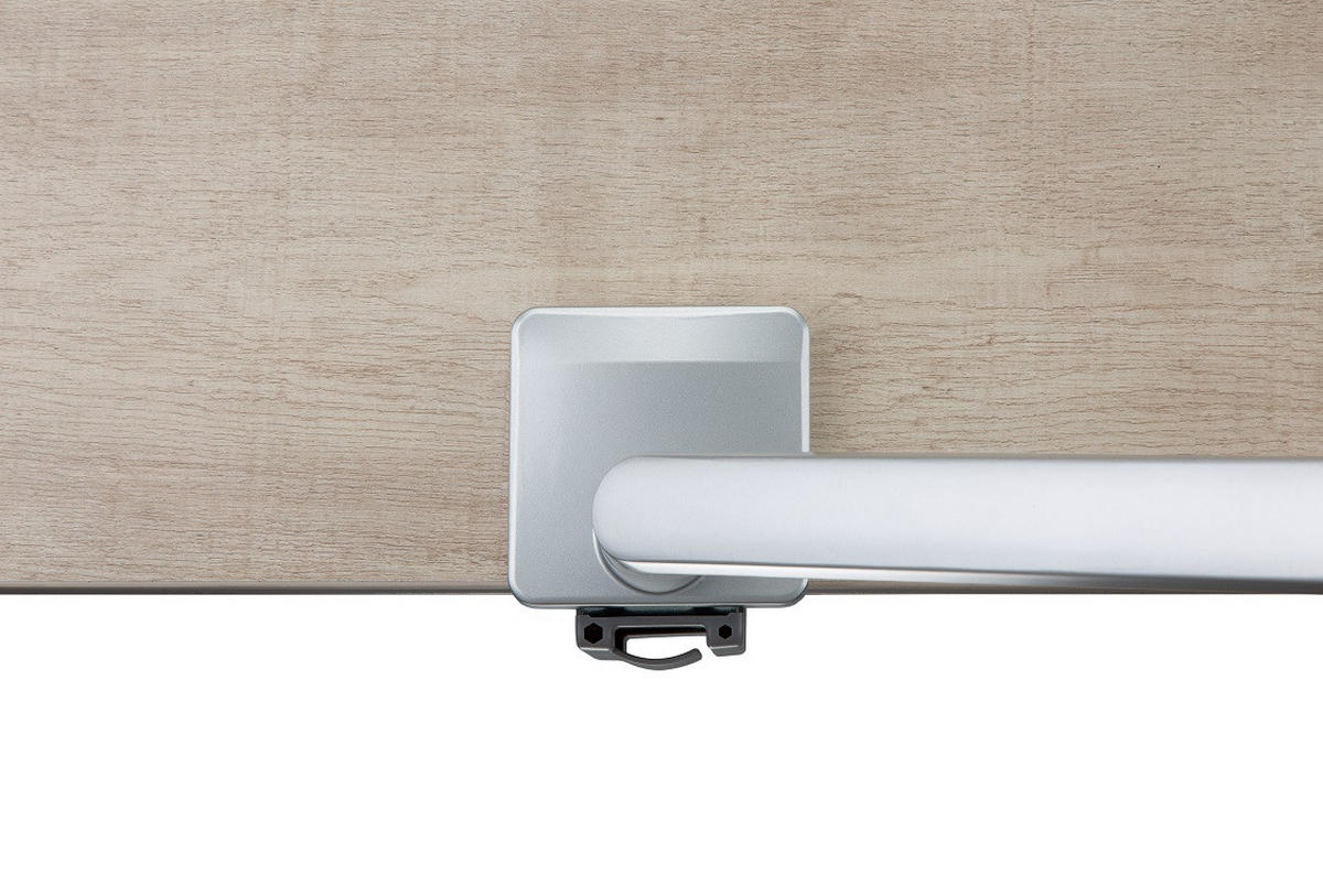 MONITOR-HALTERUNG Metall, Kunststoff Grau, Weiß  - Weiß/Grau, Design, Kunststoff/Metall (56/69,5/11,7cm) - Boxxx