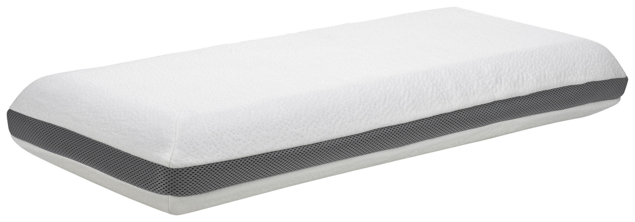 NACKENKISSEN  80/40 cm  - Weiß/Grau, Basics, Textil (80/40cm) - Novel