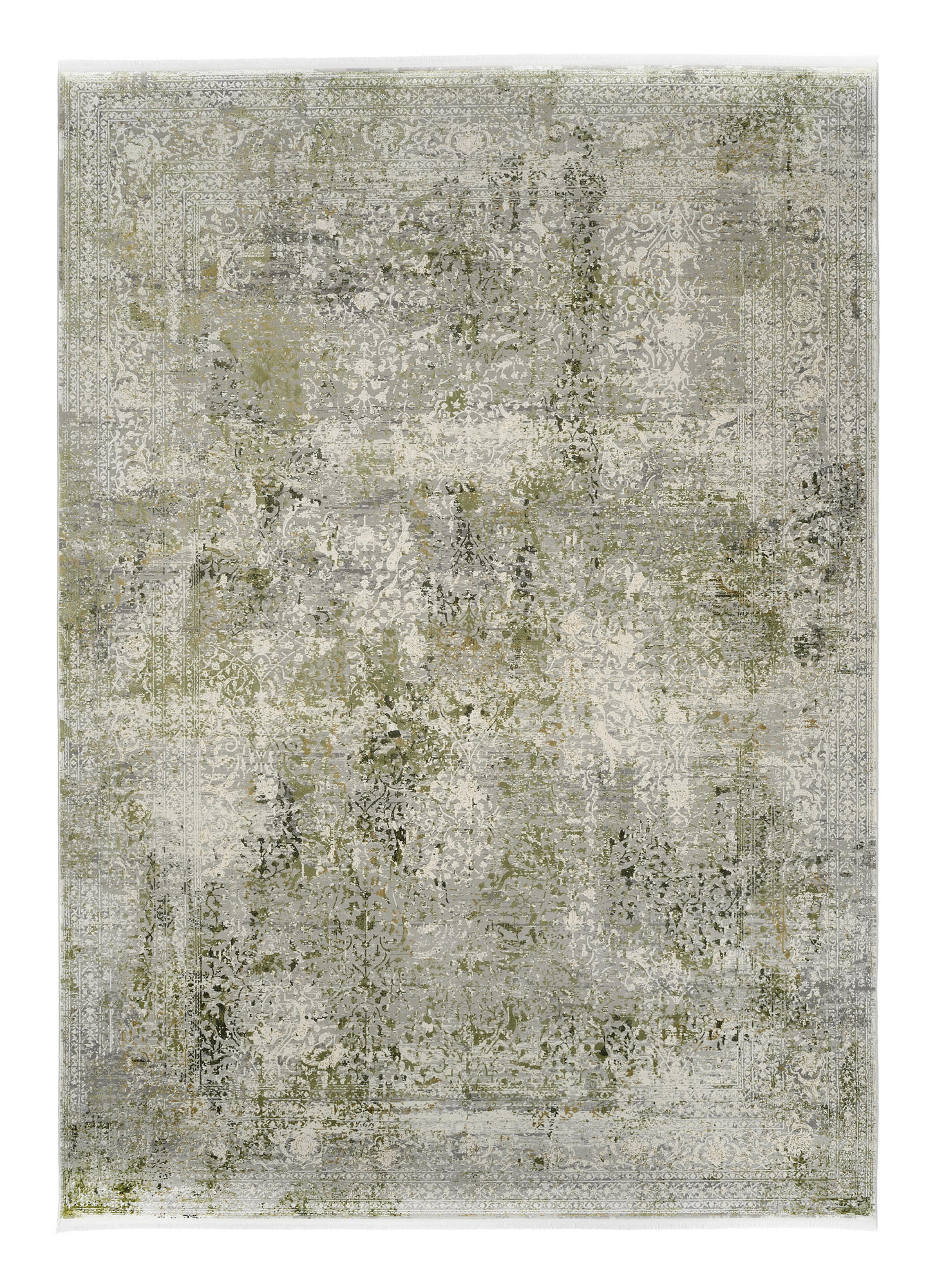 WEBTEPPICH  67/130 cm  Grau, Grün   - Grau/Grün, Design, Textil (67/130cm) - Dieter Knoll