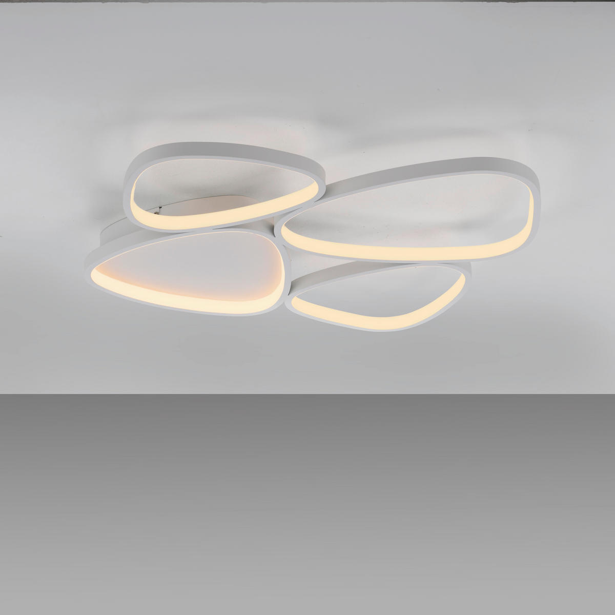 LED-DECKENLEUCHTE 69,5/66/6,2 cm   - Weiß, Design, Kunststoff/Metall (69,5/66/6,2cm) - Schöner Wohnen