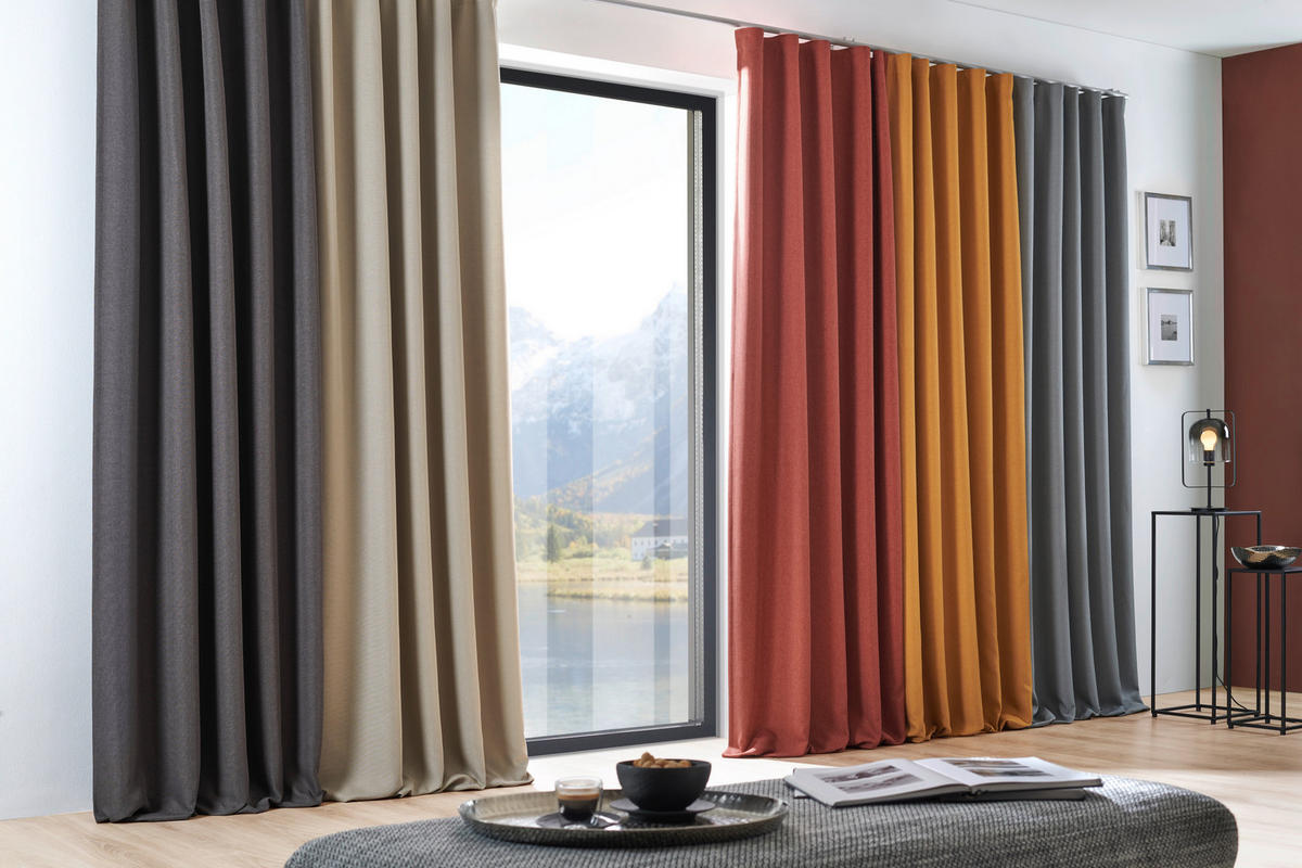 SÖTÉTÍTŐFÜGGÖNY sötétítő  - bézs, Konventionell, textil (140/300cm) - Esposa