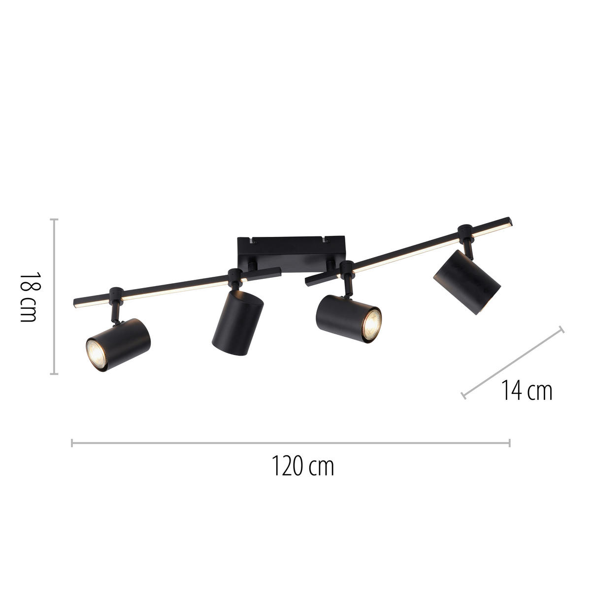 LED-STRAHLER 120/14/18 cm   - Design (120/14/18cm) - Paul Neuhaus