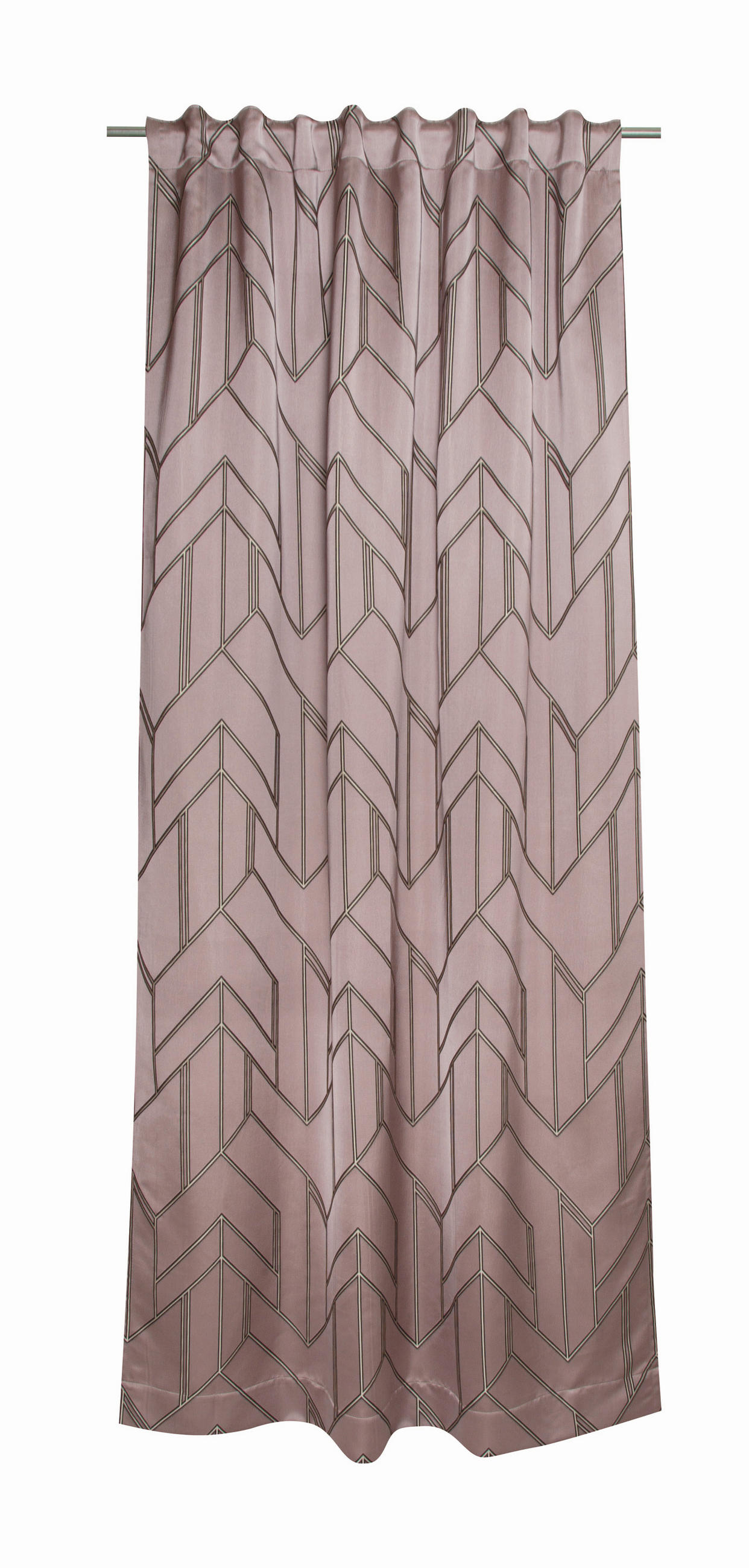 FERTIGVORHANG  blickdicht  130/250 cm   - Altrosa/Grau, Basics, Textil (130/250cm) - Schöner Wohnen