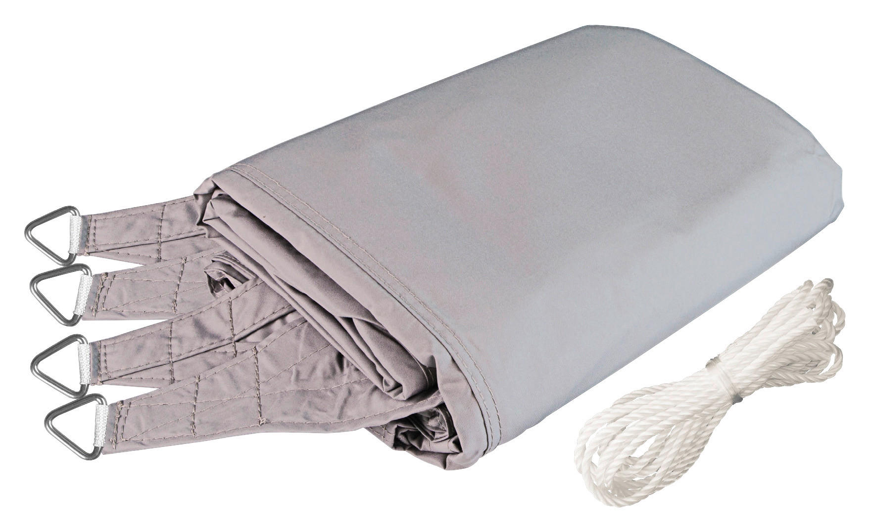 ZAHRADNÍ PLACHTA PROTI SLUNCI 400/400 cm - šedá/krémová, Basics, plast (400/400cm)