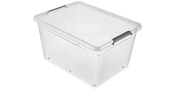BOX MIT DECKEL    76/57/42 cm  - Transparent, Basics, Kunststoff (76/57/42cm) - Homeware