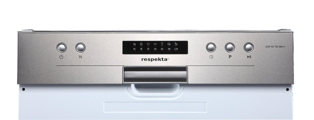 GESCHIRRSPÜLER GSP60TIDM  - Edelstahlfarben/Weiß, Trend, Metall (59,8/81,5/57cm) - Respekta