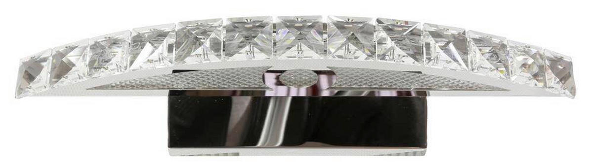 LED-WANDLEUCHTE Arande 11/38/5 cm   - Chromfarben, KONVENTIONELL, Metall (11/38/5cm)