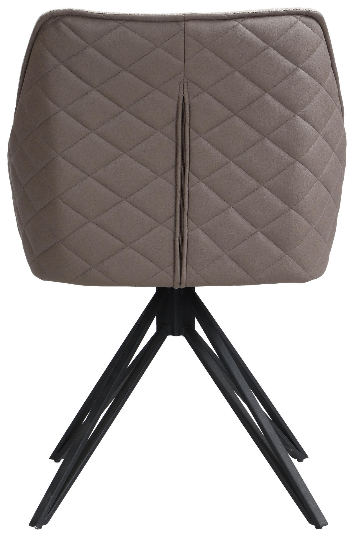 ARMLEHNSTUHL   Webstoff  Braun, Schwarz, Dunkelbraun  - Dunkelbraun/Schwarz, MODERN, Textil/Metall (57/82/61cm) - Livetastic