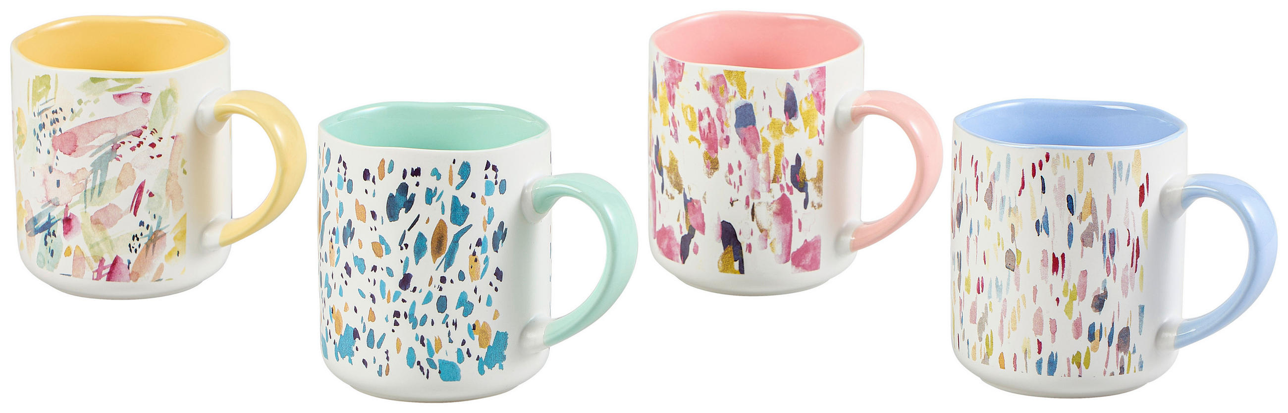 KAFFEMUGG 480 ml  - ljusrosa/ljusgul, Lifestyle, keramik (480ml) - Novel