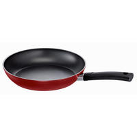 BRATPFANNE Victoria PTFE-Antihaftbeschichtung 28 cm  - Anthrazit/Rot, Basics, Metall (28cm) - Schulte Ufer