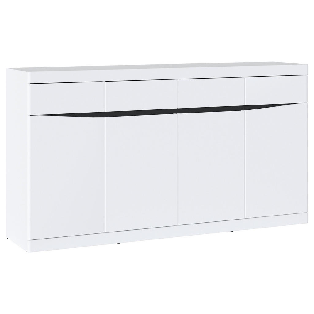 Kommode Turino Neo Weiß/Graphit B: 168 cm