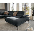 WOHNLANDSCHAFT in Webstoff Anthrazit  - Anthrazit/Schwarz, Design, Textil/Metall (208/354/157cm) - Dieter Knoll