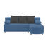 Ecksofa Blau, Schwarz Webstoff - Blau/Schwarz, Design, Kunststoff/Textil (195/153cm) - Carryhome Ecksofa Blau, Schwarz Webstoff - Blau/Schwarz, Design, Kunststoff/Textil (195/153cm) - Carryhome