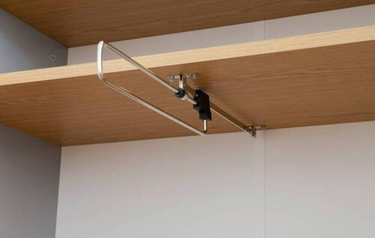 GARDEROBENSCHRANK Dot  in 79/201/37 cm  - Eichefarben/Grau, Design, Holzwerkstoff (79/201/37cm)