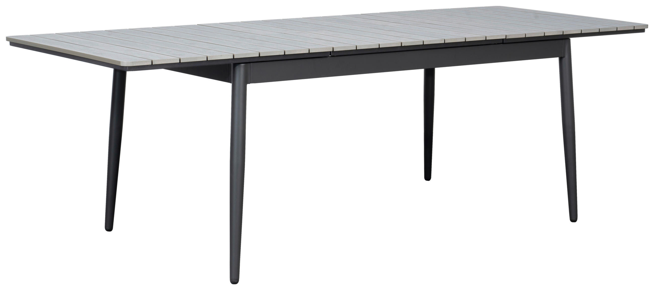 GARTENTISCH 160-240/90/78 cm Metall, Kunststoff rechteckig  - Anthrazit/Grau, MODERN, Kunststoff/Metall (160-240/90/78cm) - Ambia Garden