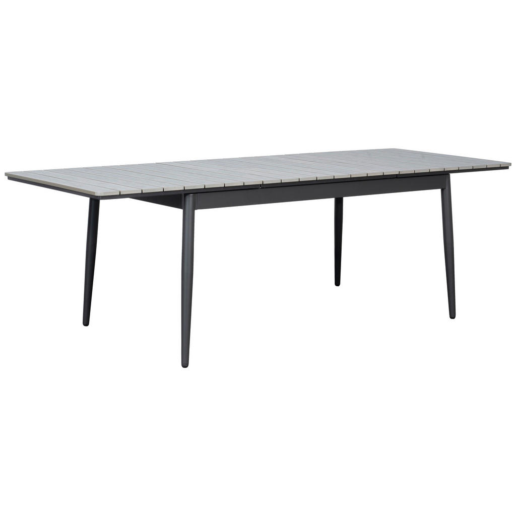 Thumbnail - Ambia Garden Gartentisch, Anthrazit, Grau, Metall, Kunststoff, rechteckig, konisch, 90x78x160-240 cm, ausziehbar, Garten...