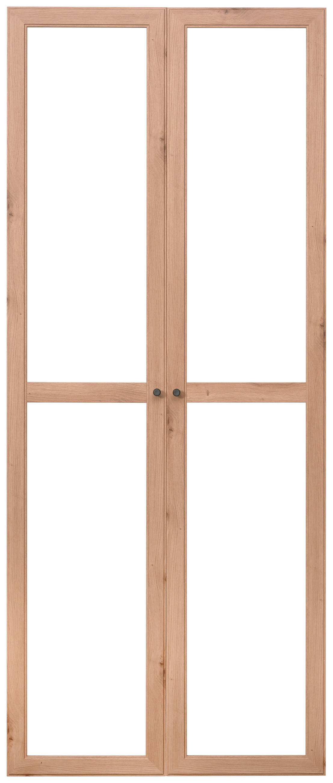 TÜRENSET 80/199,2/1,8 cm   - Anthrazit/Eiche Artisan, Konventionell, Glas/Holzwerkstoff (80/199,2/1,8cm) - Carryhome