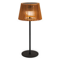 LED-TISCHLEUCHTE Okinawa 16/36/16 cm   - Schwarz/Braun, Natur, Naturmaterialien/Metall (16/36/16cm) - New Garden