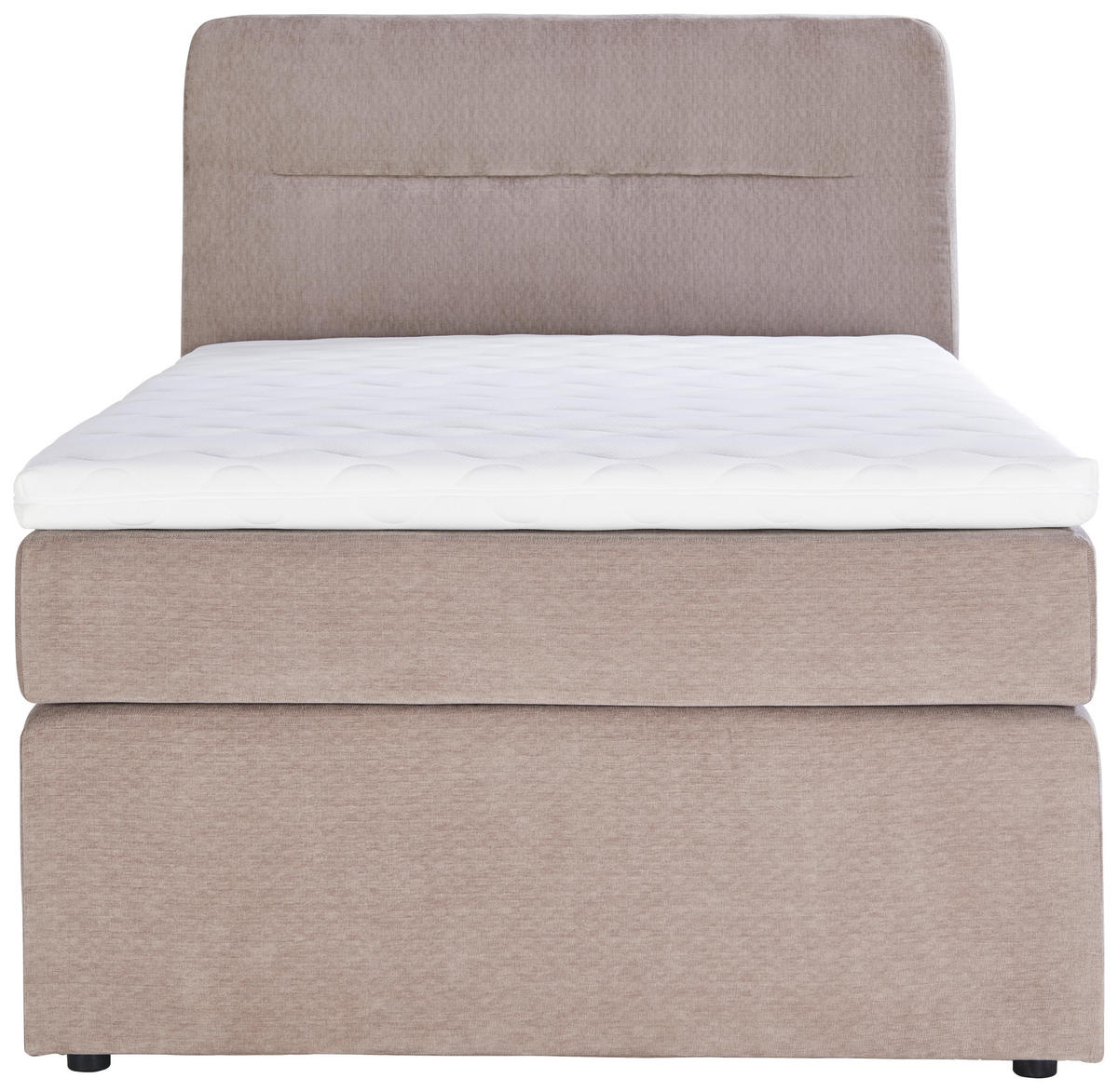 BOXSPRINGBETT 140/200 cm  in Grau  - Schwarz/Grau, Konventionell, Kunststoff/Textil (140/200cm) - Moderano