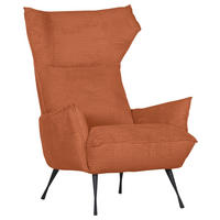 OHRENSESSEL in Cord Rostfarben  - Rostfarben/Schwarz, Konventionell, Textil/Metall (83/110/92cm) - MID.YOU
