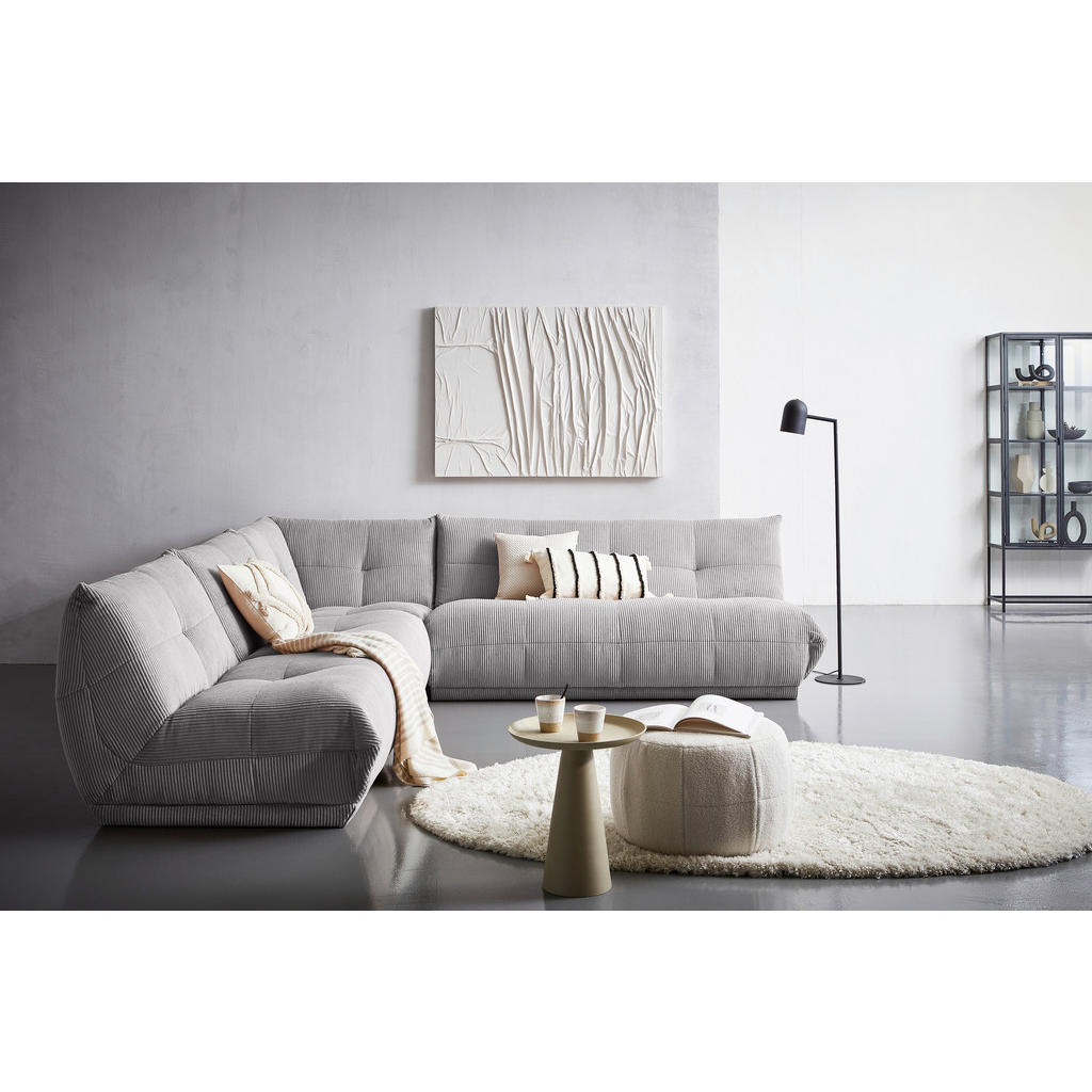 Thumbnail - Livetastic Ecksofa, Grau, Textil, 6-Sitzer, Ottomane rechts, einzeln stellbar, L-Form, 315x285 cm, Made in EU, Rücken ec...