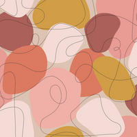 VLIESTAPETE - Pink/Orange, Basics, Papier/Kunststoff (52/1000cm)