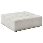 HOCKER in Textil Weiß  - Schwarz/Weiß, Design, Kunststoff/Textil (107/39/107cm) - Hom`in