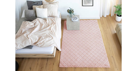 HOCHFLORTEPPICH 80/150 cm Rosa  - Rosa, Basics, Textil (80/150cm) - Novel