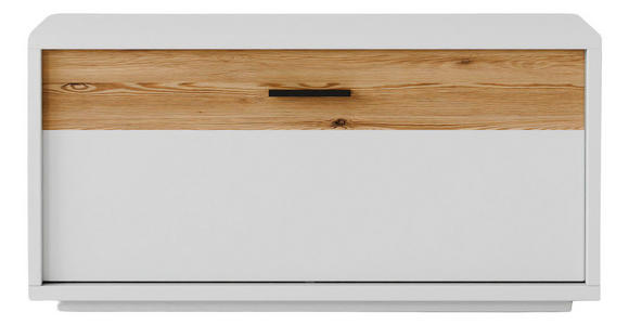GARDEROBENBANK  in 95/46/37 cm  - Eichefarben/Anthrazit, Design, Holzwerkstoff/Metall (95/46/37cm) - Xora