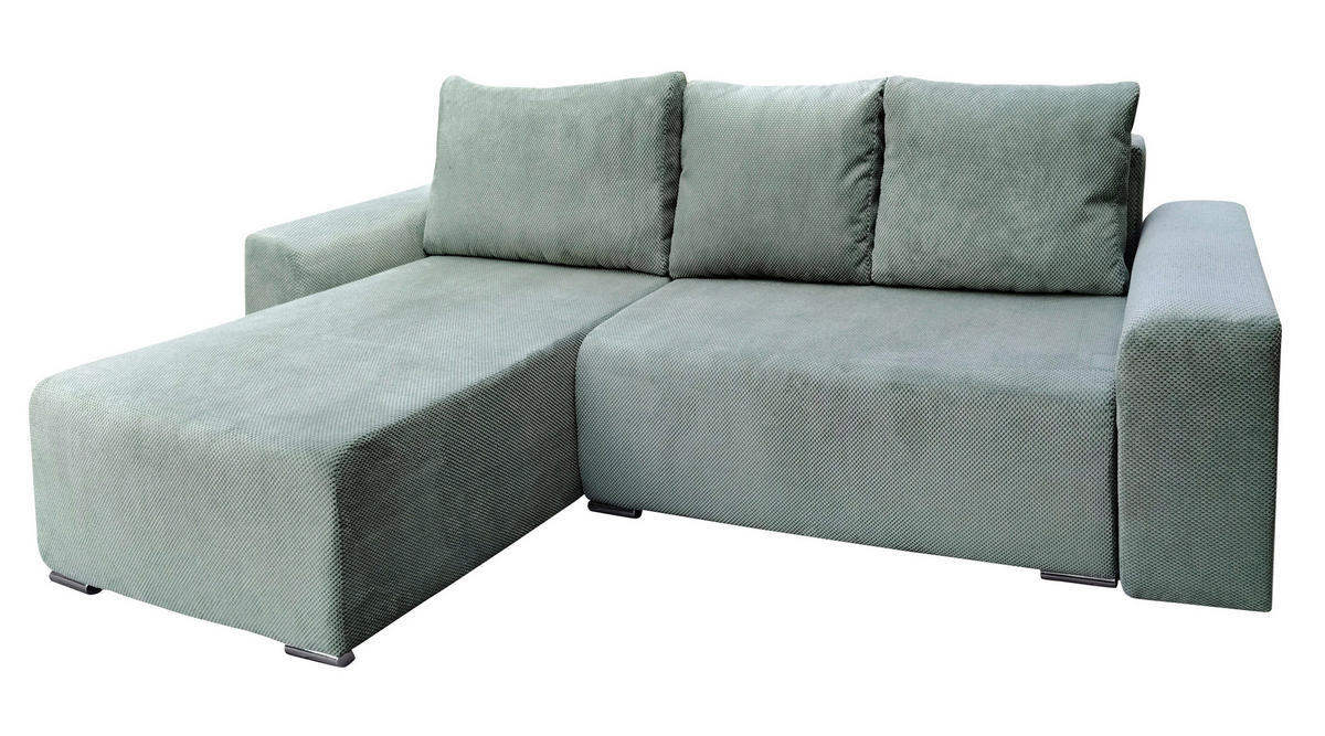 SEDEŽNA GARNITURA, siva  - srebrne barve/siva, Design, umetna masa/tekstil - Carryhome