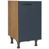 SPÜLENUNTERSCHRANK 45,0/87,0/56,0 cm  in Blau, Eichefarben  - Blau/Eichefarben, MODERN, Holzwerkstoff/Metall (45,0/87,0/56,0cm) - Nobilia