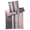 BETTWÄSCHE Cornflower Stripes Makosatin 135/200 cm  - Anthrazit/Rosa, Design, Textil (135/200cm) - Joop!