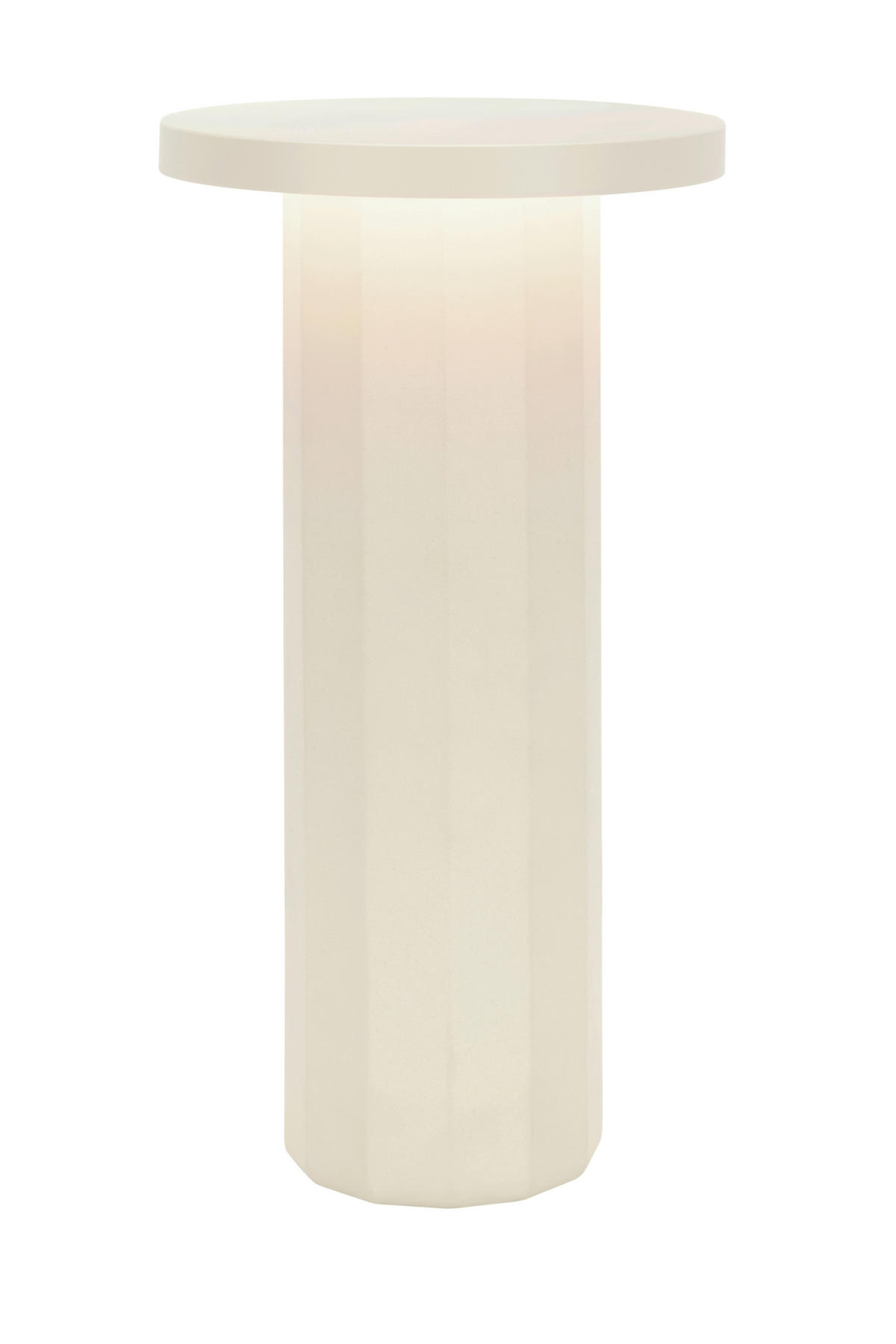 STOLNÍ LAMPA NA BATERIE, dotykový stmívač, 16/31,6 cm  - pískové barvy, Design, kov/kámen (16/31,6cm) - Dieter Knoll