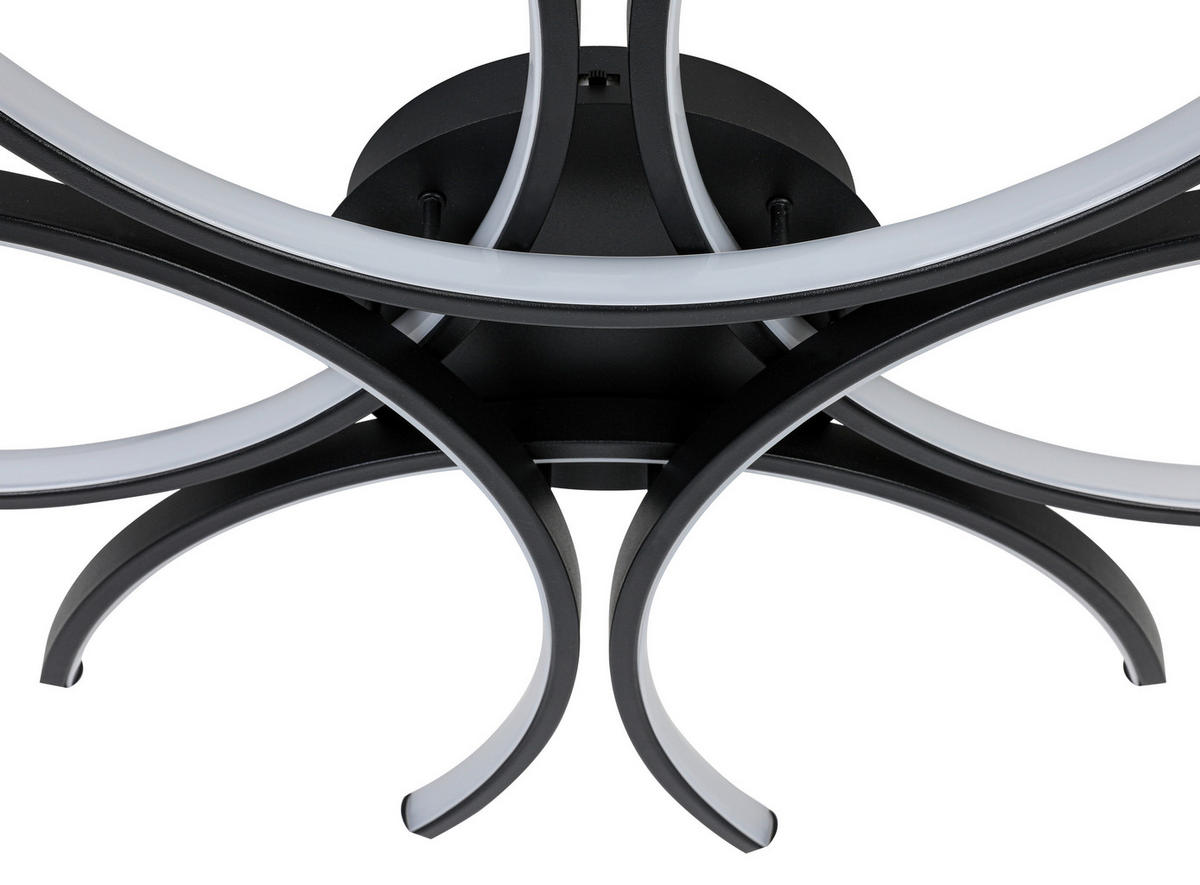 Plafonieră Cu Led 36 W  99,9/118 cm    - negru, Design, plastic/metal (99,9/118cm) - Novel