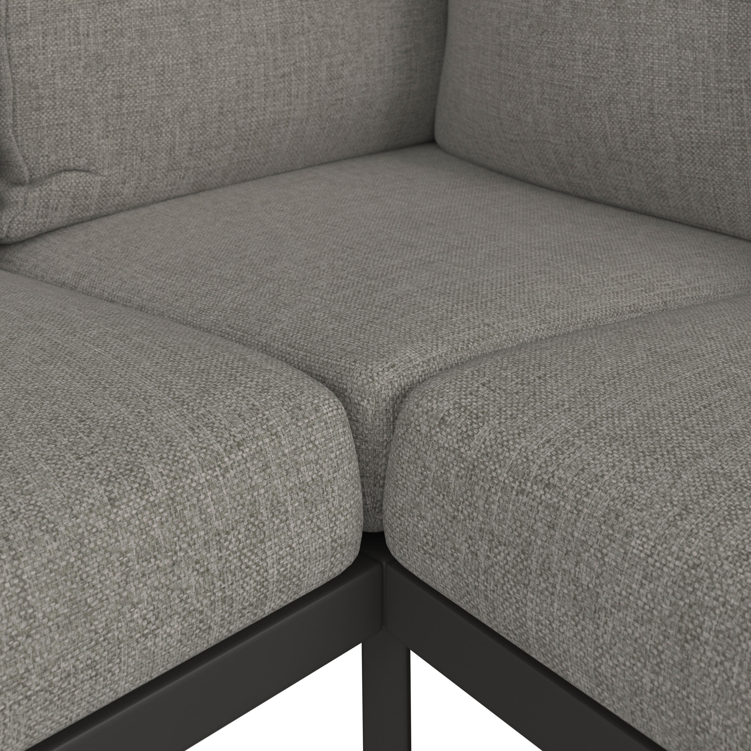 LOUNGE GARNITÚRA 3 részes  267/207 cm   - antracit/szürke, Design, textil/fém (267/207cm) - Amatio