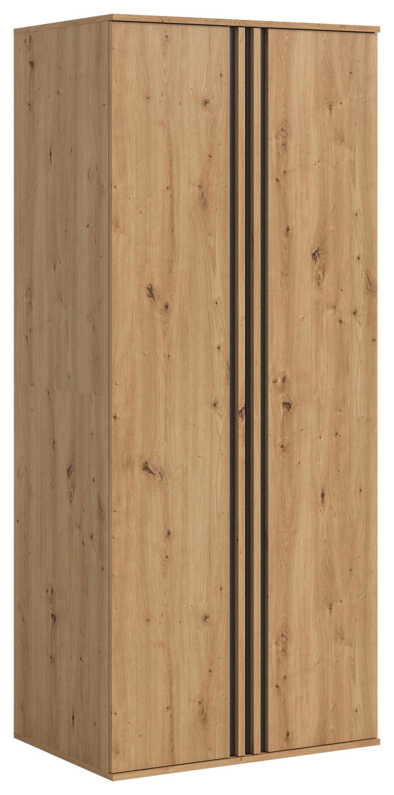 Livetastic ŠATNÍ SKŘÍŇ S OTOČNÝMI DVEŘMI, antracitová, dub artisan, 80/192/56 cm
