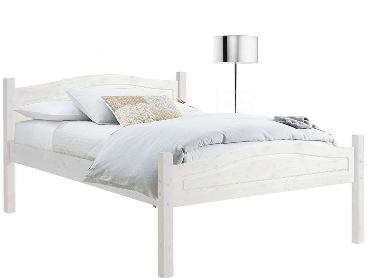 BETT 99/208 cm  in Weiß  - Weiß, Design, Holz (99/208cm) - MID.YOU