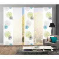 FLÄCHENVORHANG RAWLINS, 5-TLG.  5 Stück  blickdicht   60/245 cm  - Grün, Basics, Textil (60/245cm)