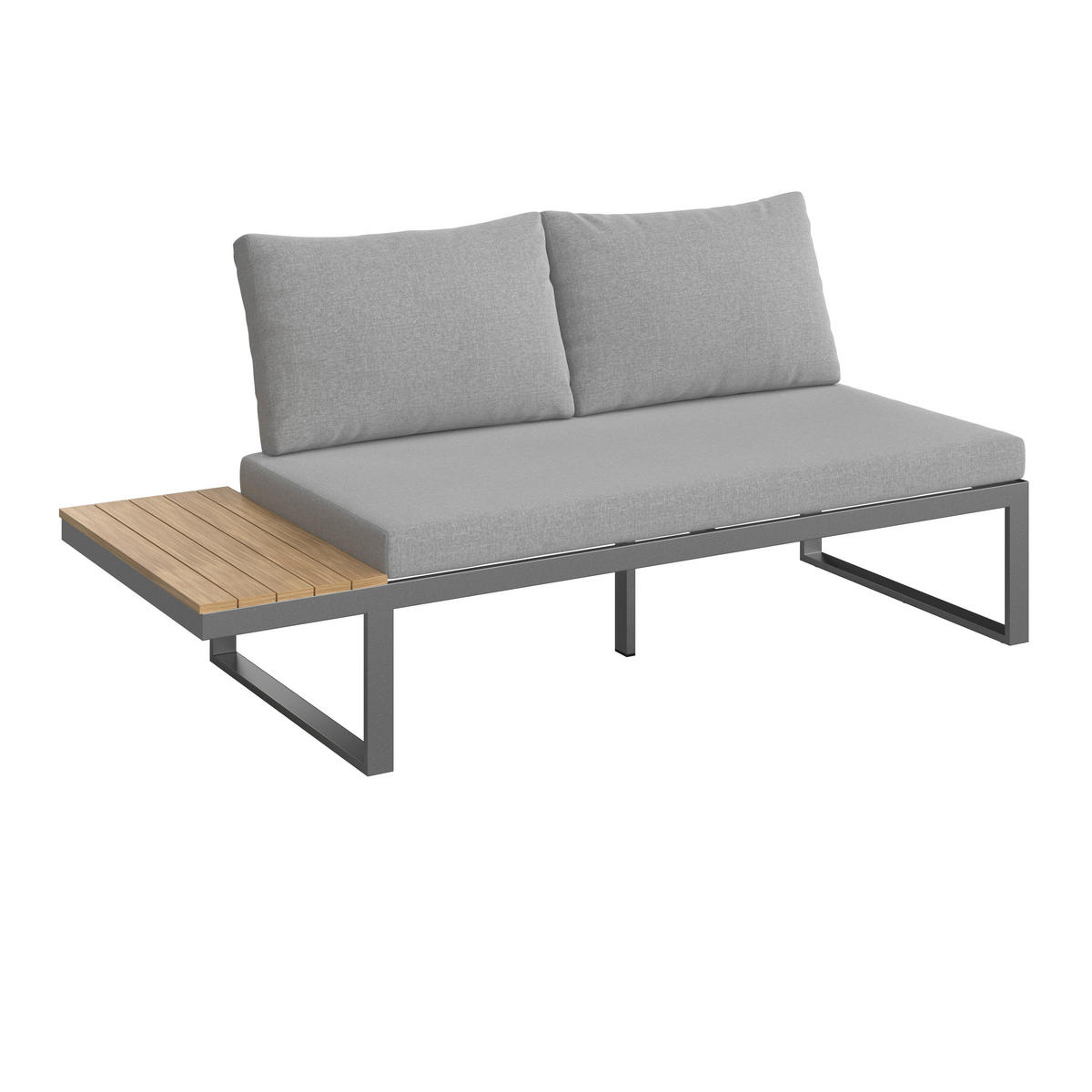 LOUNGE ÉTKEZŐGARNITÚRA 4 részes   253.5/64.5/184 cm  - világosszürke/natúr, Modern, műanyag/textil (253.5/64.5/184cm) - Ambia Garden