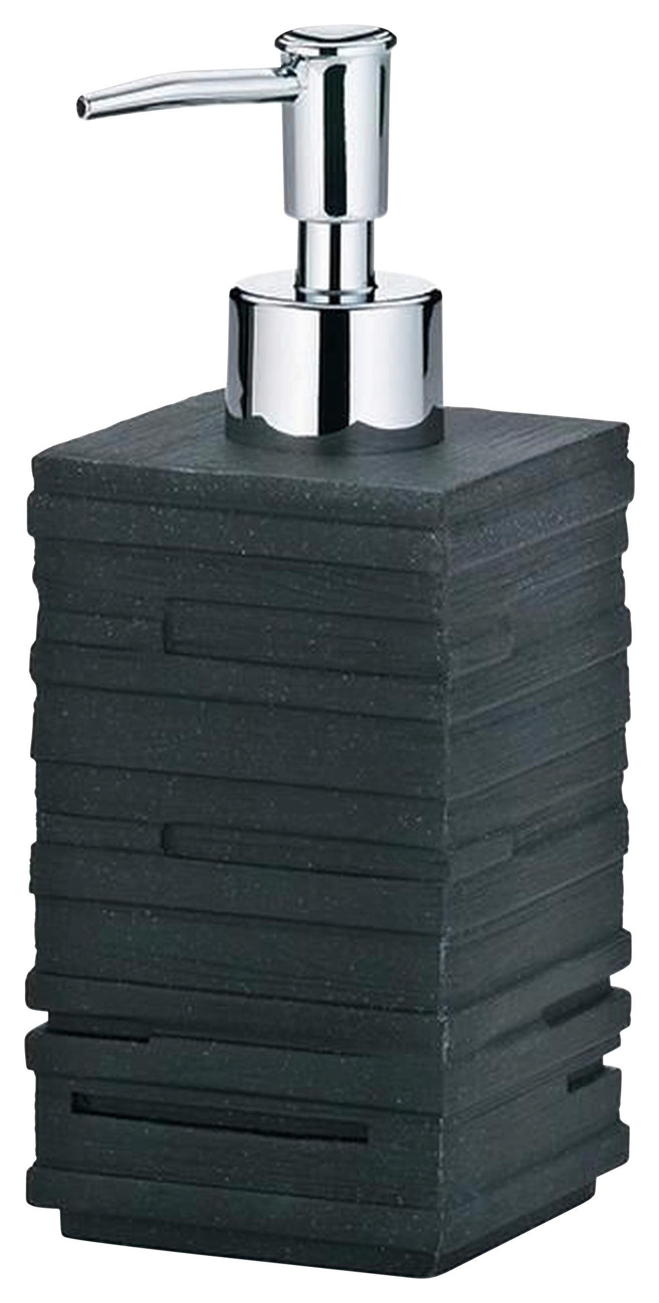 SEIFENSPENDER Kunststoff  - Schwarz, Basics, Kunststoff (7/7/18cm) - Kela