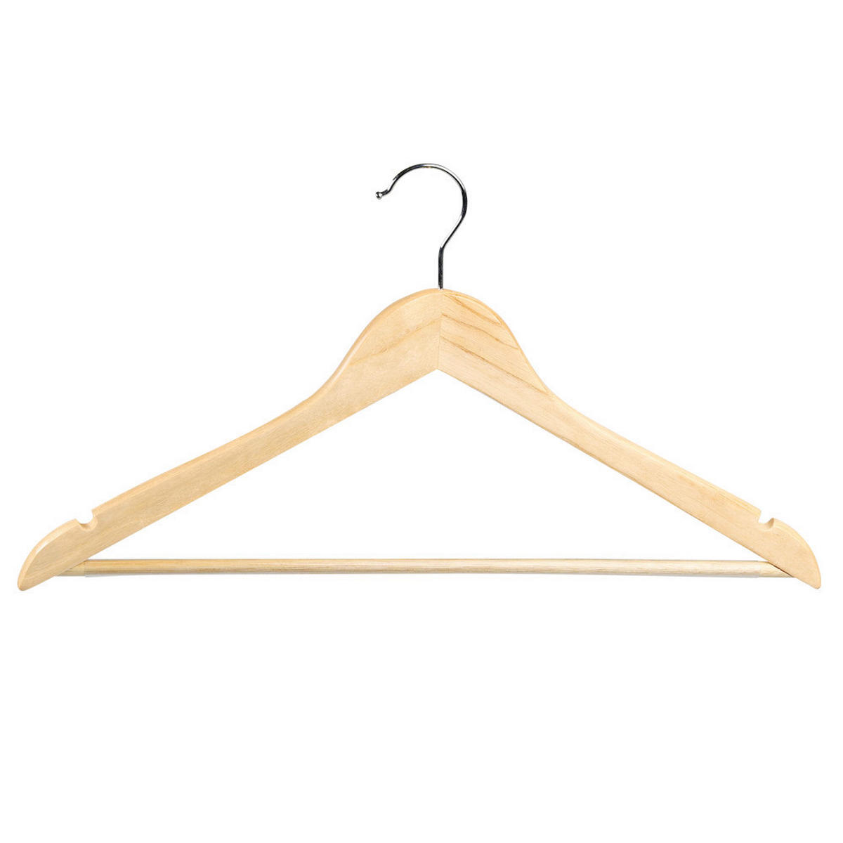 KLEIDERBÜGELSET Holz  - Hellbraun, Basics, Holz (44,5cm) - Kesper