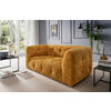 2-SITZER-SOFA Struktur Gelb, Goldfarben  - Gelb/Goldfarben, Design, Kunststoff/Textil (184/72/95cm) - Livetastic