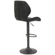 BARHOCKER in Textil Anthrazit  - Anthrazit/Grau, Design, Textil/Metall (42/117/51cm) - Carryhome