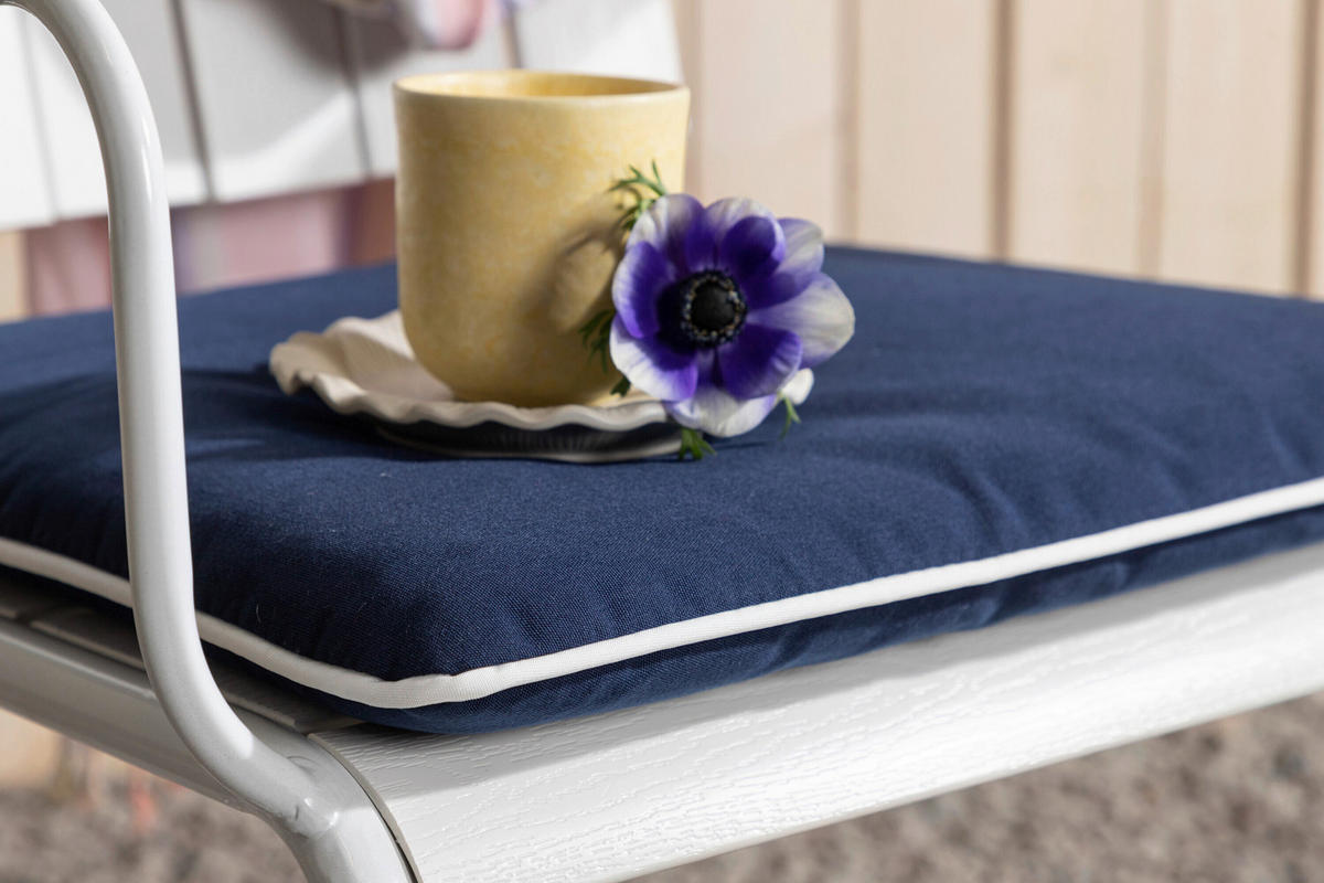 RELAXSESSELAUFLAGE in Blau  - Blau, MODERN, Textil (46/4/39cm) - Gardenson