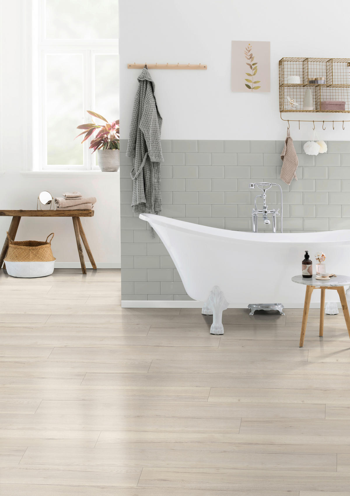 DESIGNBODEN Halifax Eiche EGGER Aquadura+  - Eichefarben/Weiß, KONVENTIONELL, Holzwerkstoff (129.2/24.6/0.75cm) - Egger Holzwerkstoffe