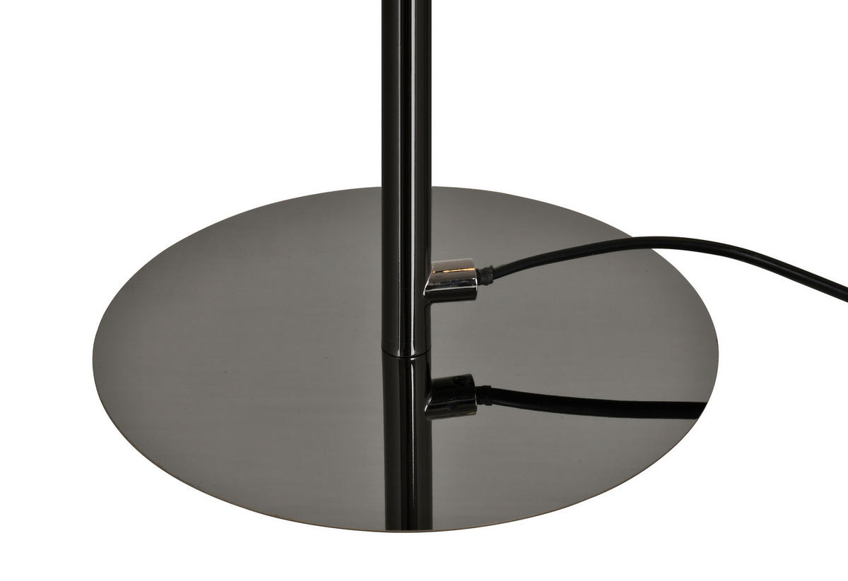 LED-TISCHLEUCHTE Biarritz 24/42/15 cm  - Schwarzchrom, Design, Kunststoff/Metall (24/42/15cm)