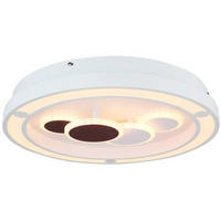 LED-DECKENLEUCHTE 48/8.2 cm   - Weiß, Design, Kunststoff/Metall (48/8.2cm) - Globo