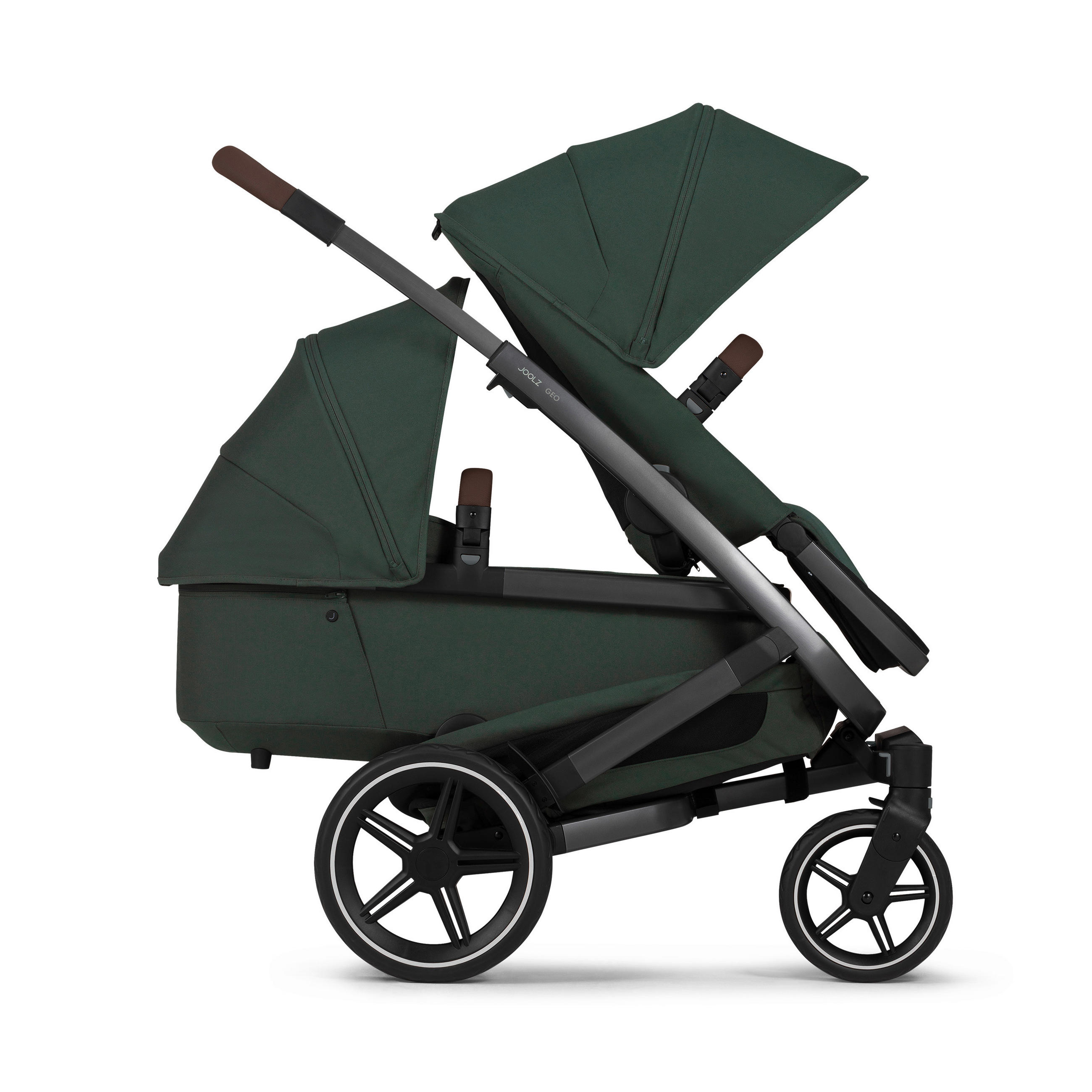 LIEGEWANNE Geo3  - Dunkelgrün, Basics, Textil/Metall - Joolz